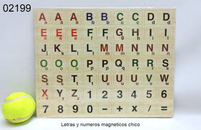 Imagen de LETRAS Y NUMEROS MAGNETICOS CHICO 3.24